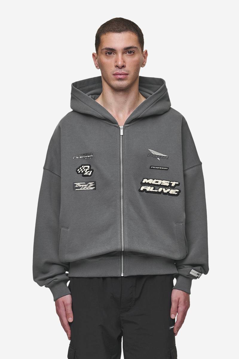 Hogan Boxy Sweat Jacket Washed Anthracite von PEGADOR®