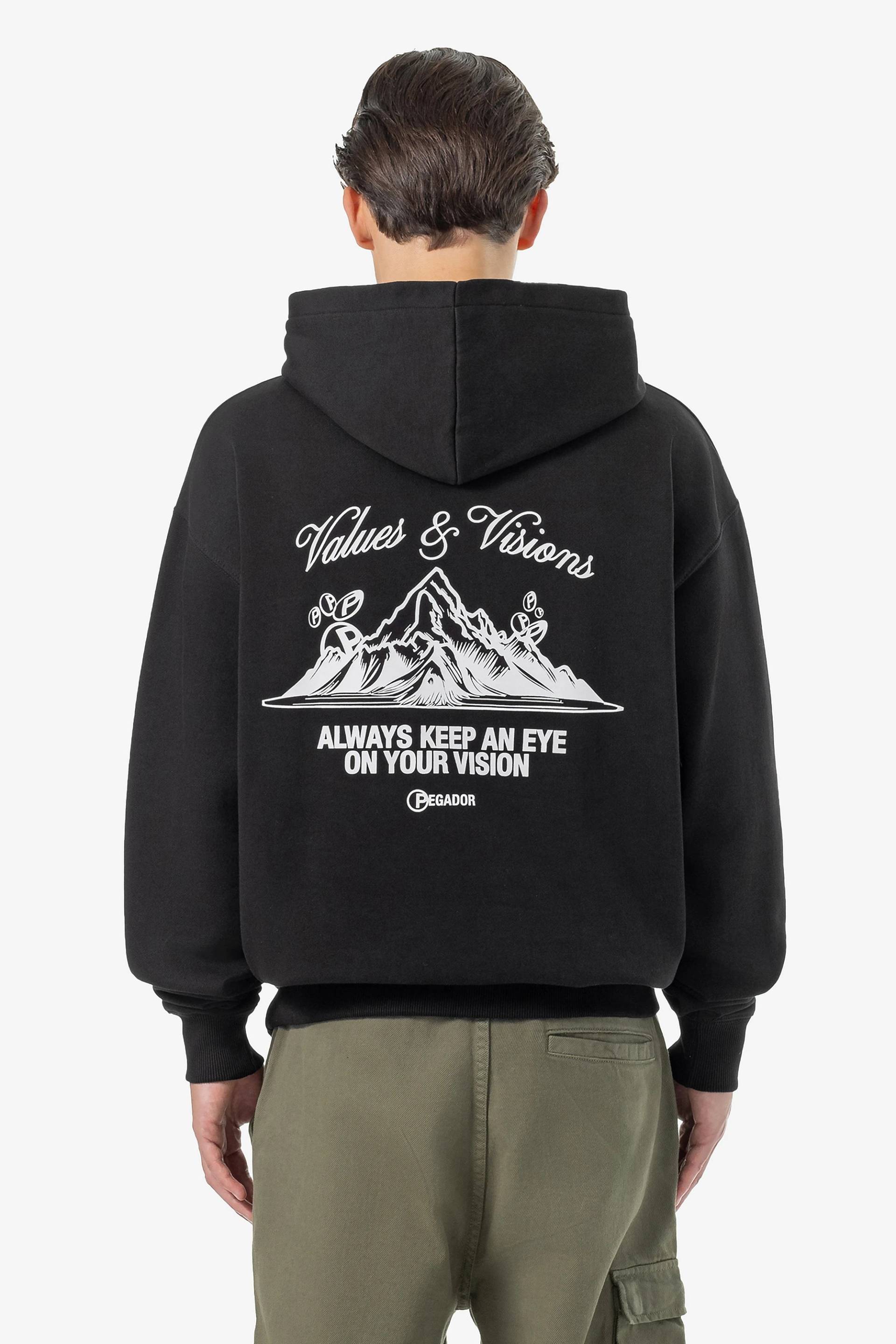 Hyde Oversized Hoodie Washed Black von PEGADOR®