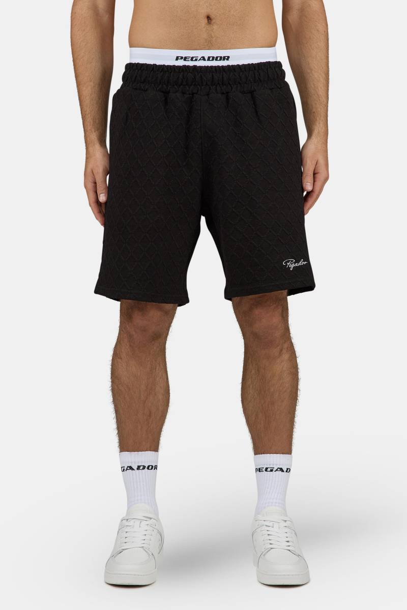 Jovren Structured Shorts Black White von PEGADOR®