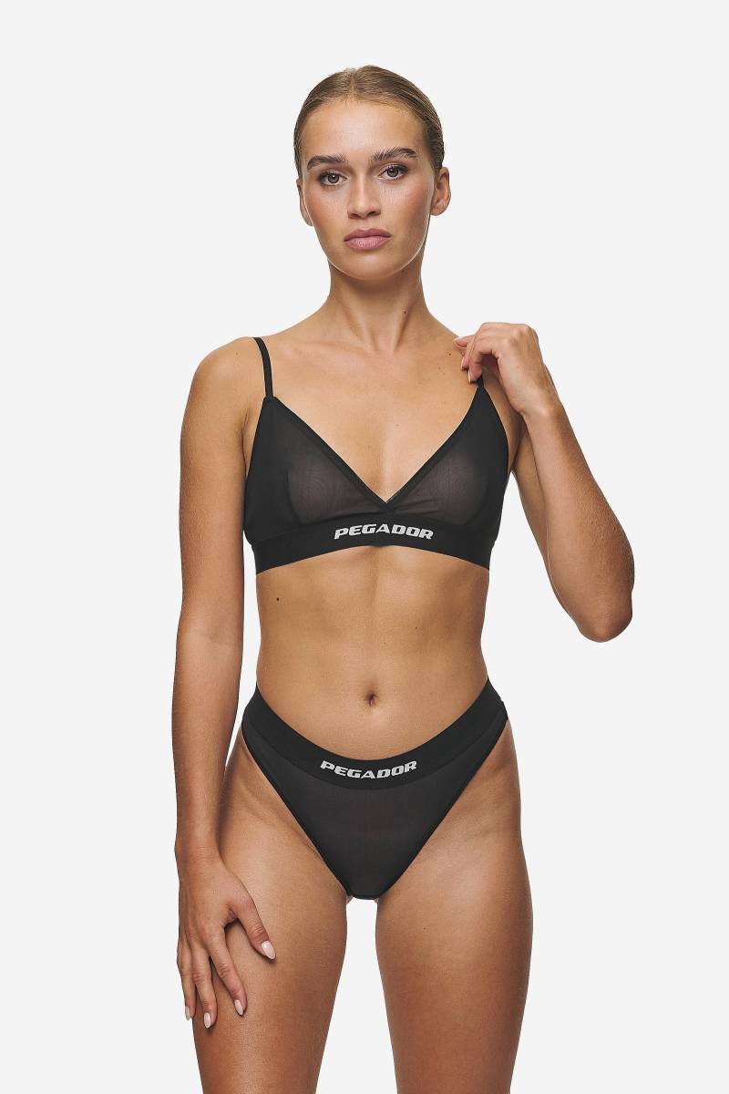 Katia Triangle Bralette Black White von PEGADOR®