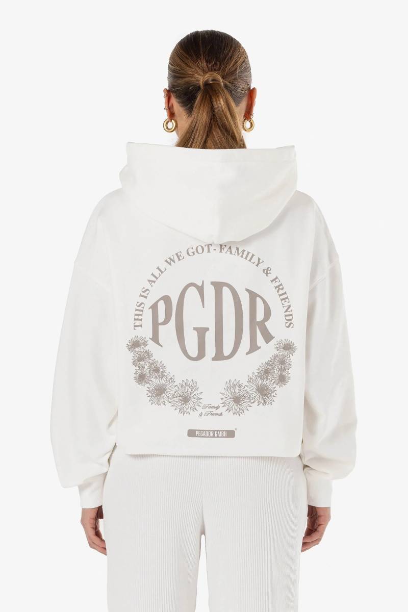 Kimi Oversized Hoodie Washed Warm White von PEGADOR®