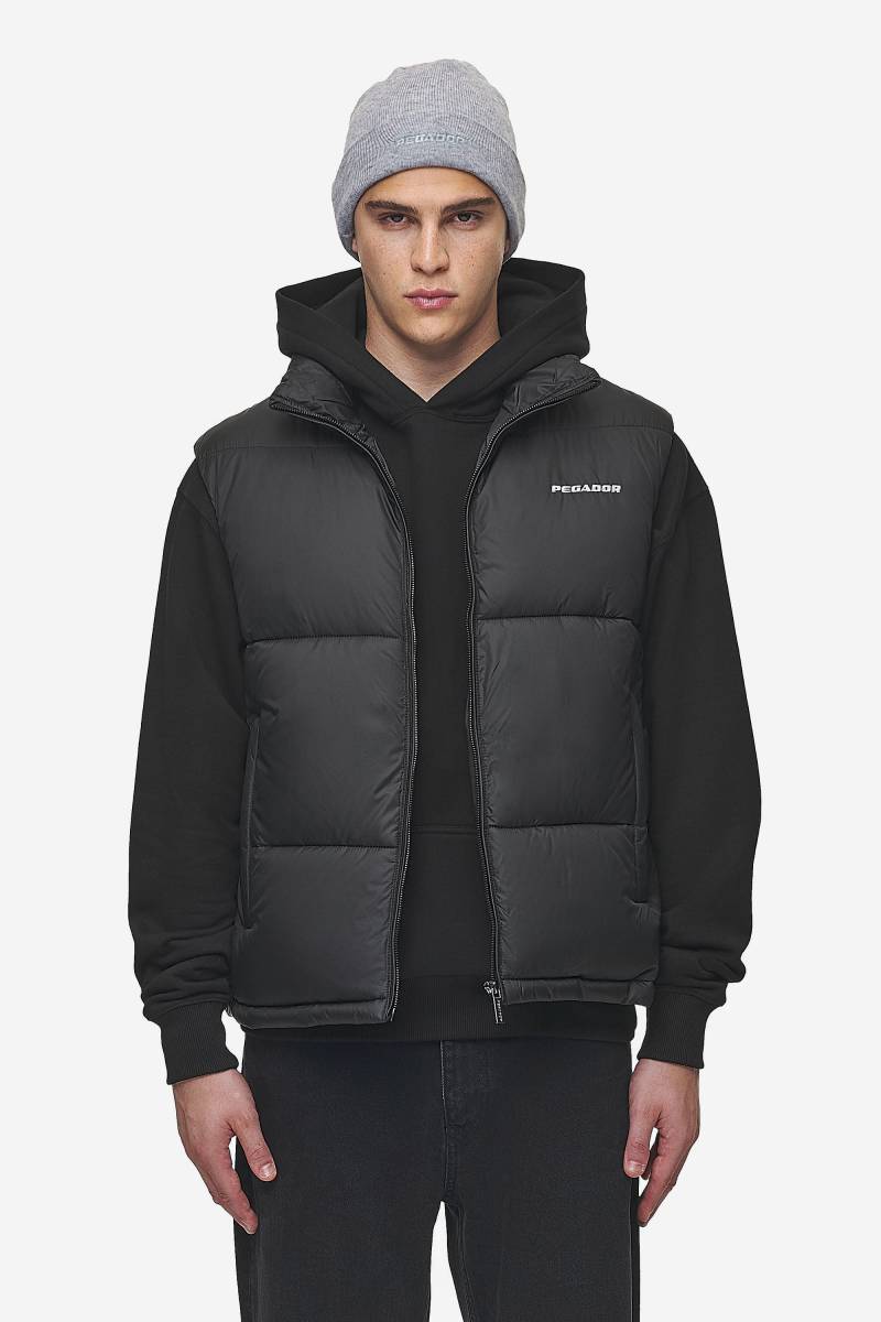 Landin Puffer Vest Black White von PEGADOR®