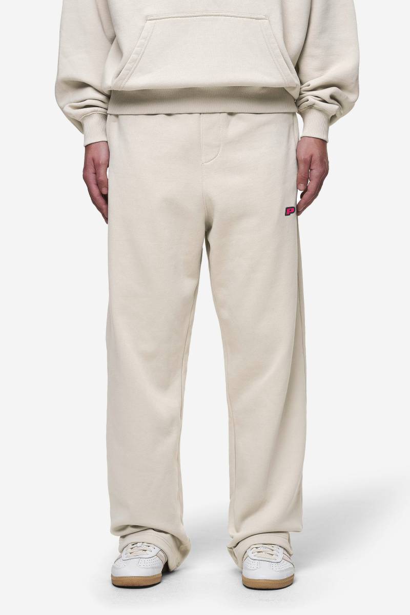 Leono Loose Sweat Pants Washed Light Beige Virtual Pink Gum von PEGADOR®