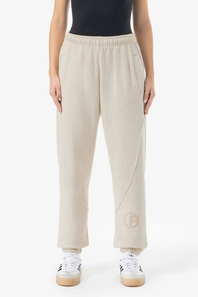 Lessi High Waisted Sweat Pants Light Beige Melange von PEGADOR®