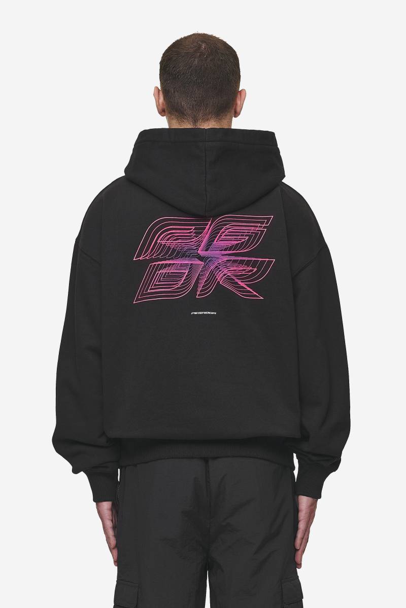 Lexing Oversized Hoodie Washed Black von PEGADOR®