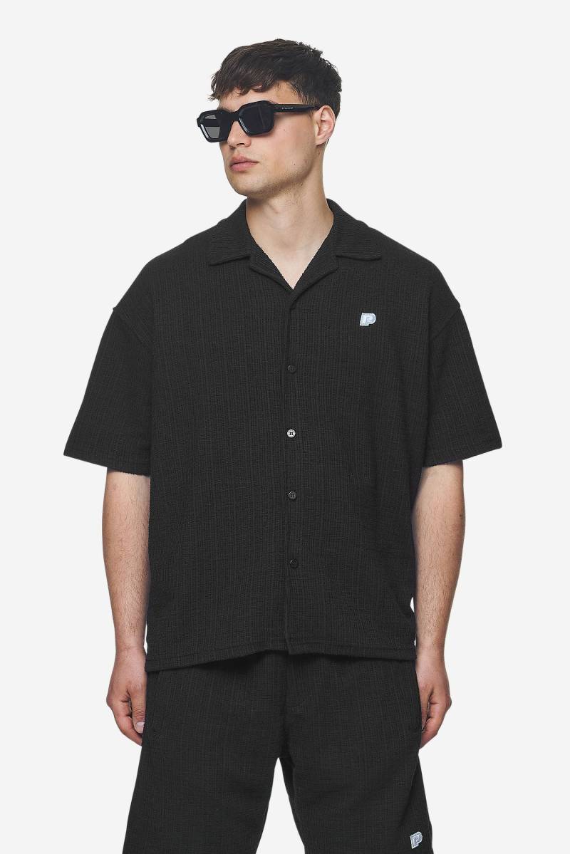 Libco Structured Knit Shirt Black von PEGADOR®