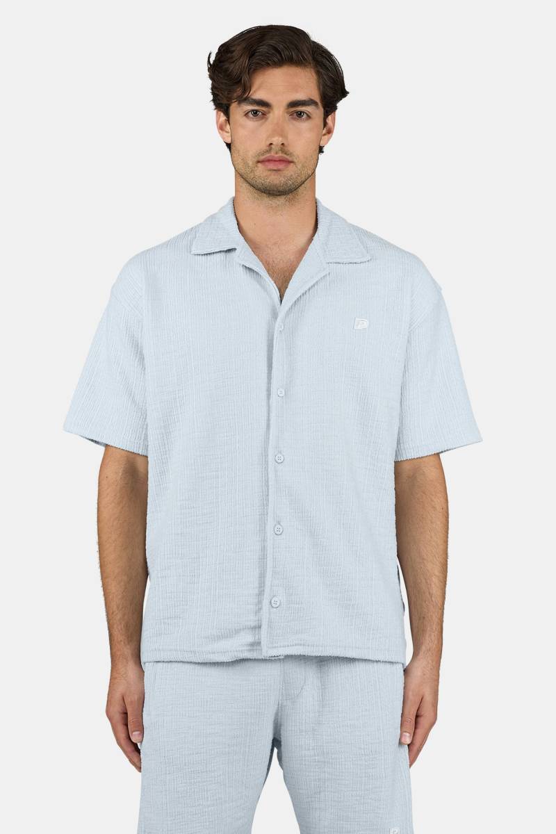 Libco Structured Knit Shirt Washed Dream Blue Unbleached von PEGADOR®