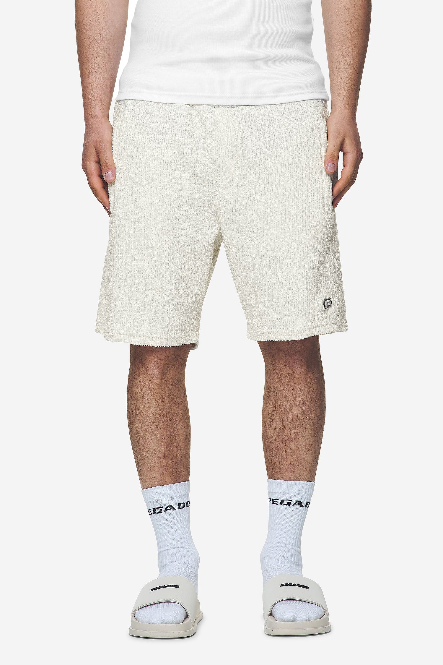 Libco Structured Knit Shorts Salty Cream von PEGADOR®