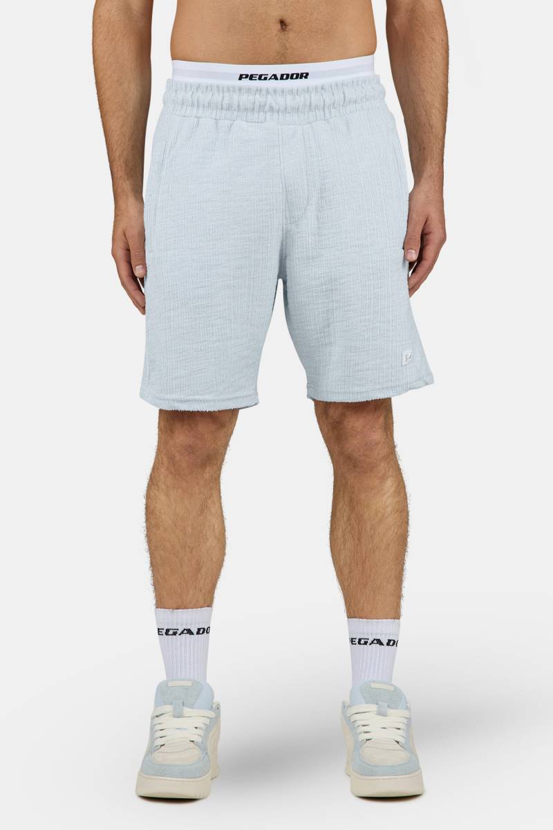 Libco Structured Knit Shorts Washed Dream Blue Unbleached von PEGADOR®