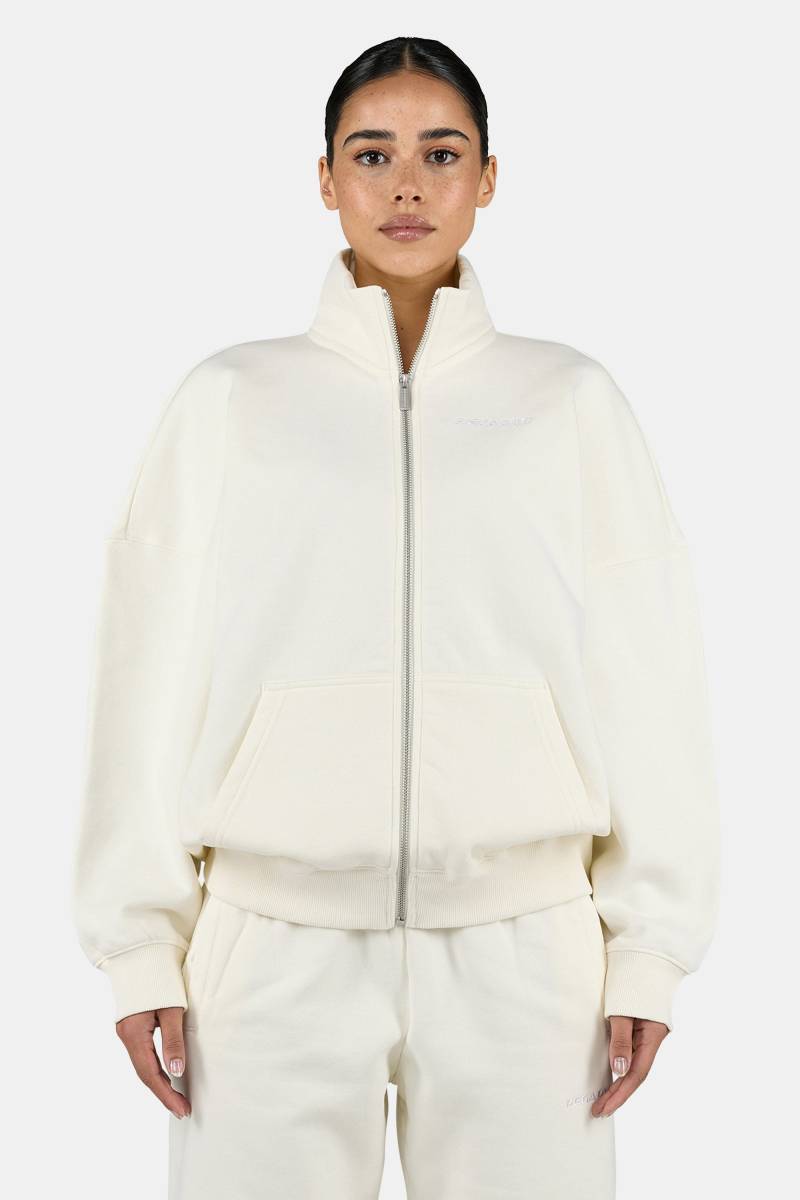 Lilea Sweat Track Jacket Washed Unbleached White von PEGADOR®