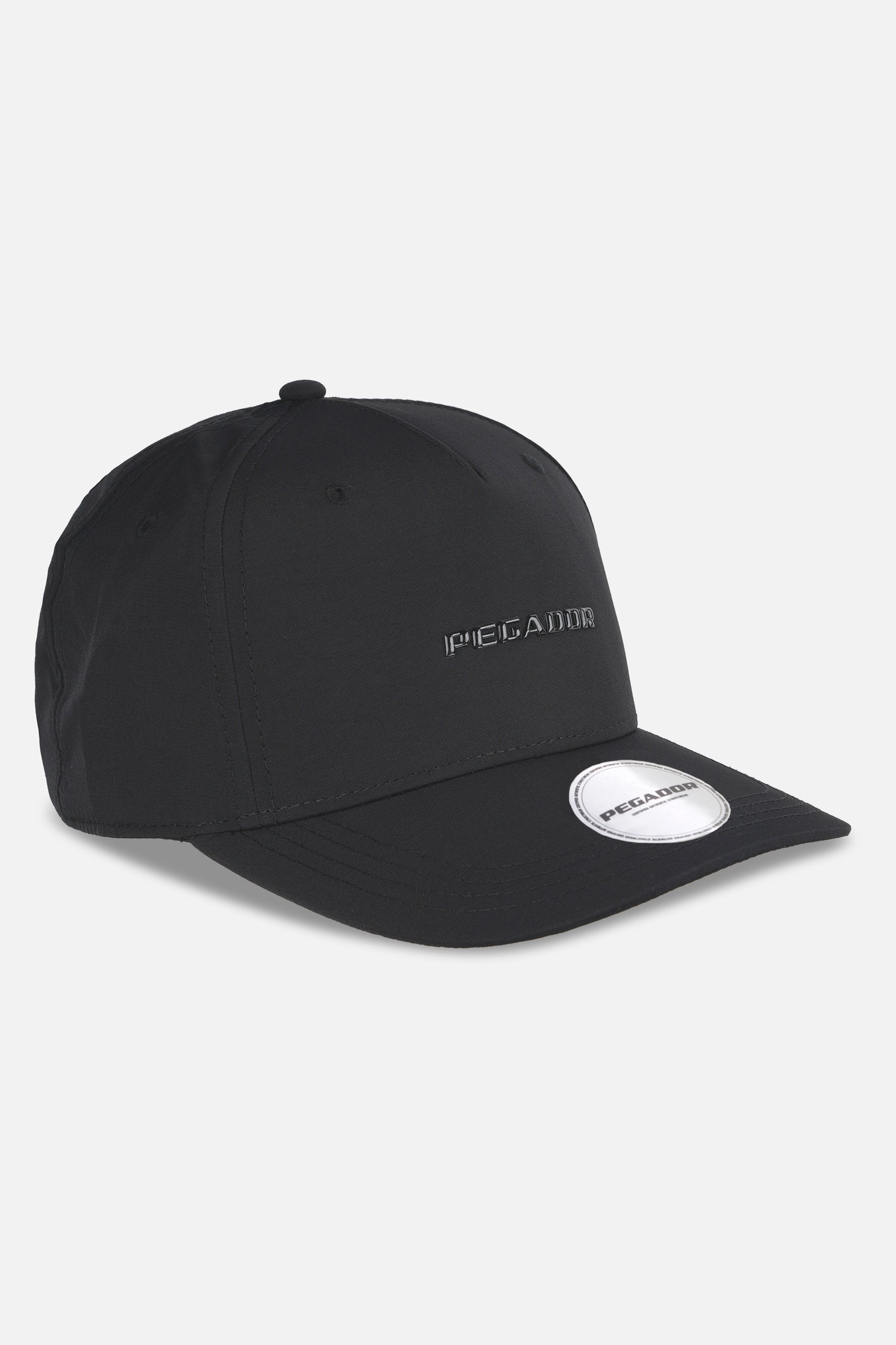 Logo Crushed Nylon Cap Black von PEGADOR®