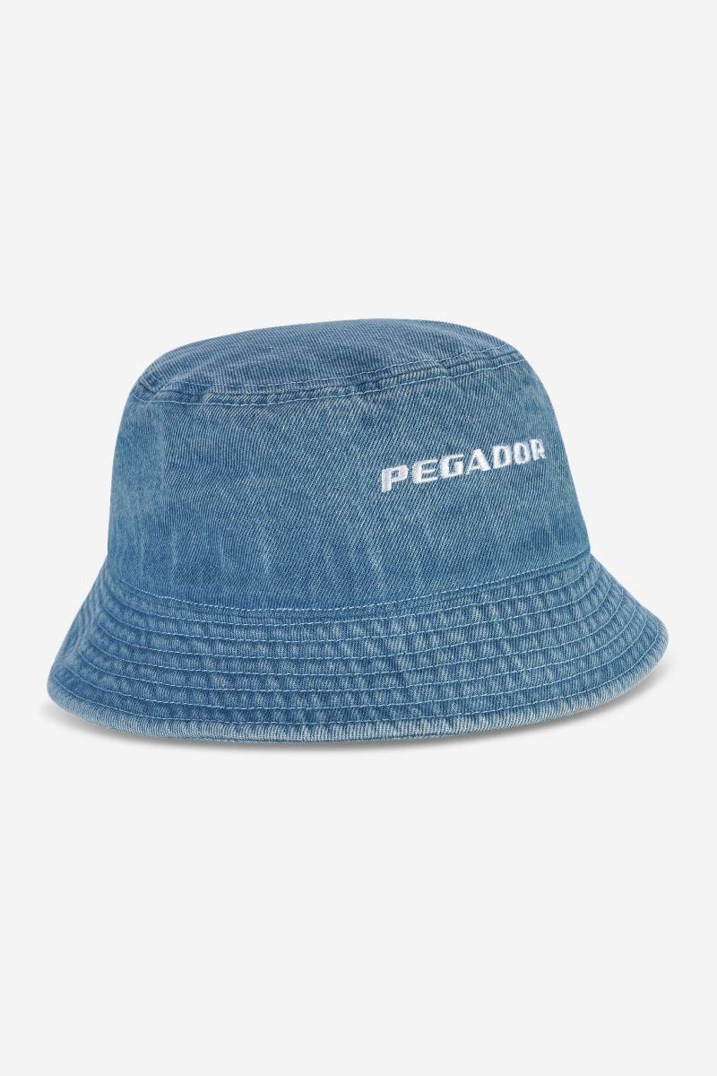 Logo Denim Bucket Hat Baby Blue von PEGADOR®