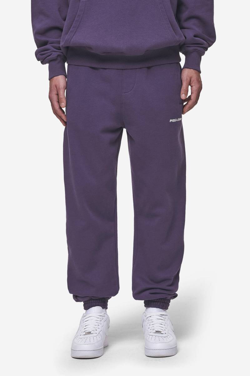 Logo Heavy Sweat Jogger Washed Deep Purple von PEGADOR®