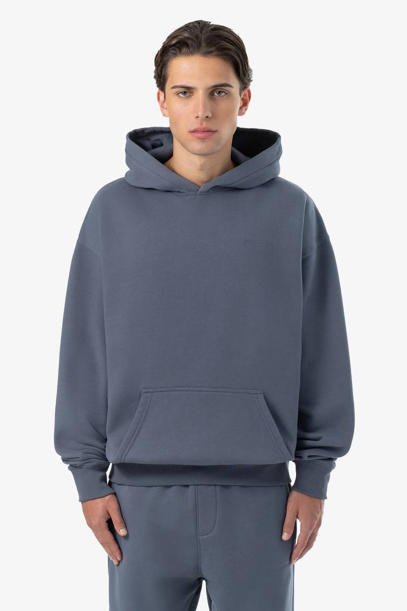 Logo Oversized Hoodie Washed Shadow Blue Gum von PEGADOR®