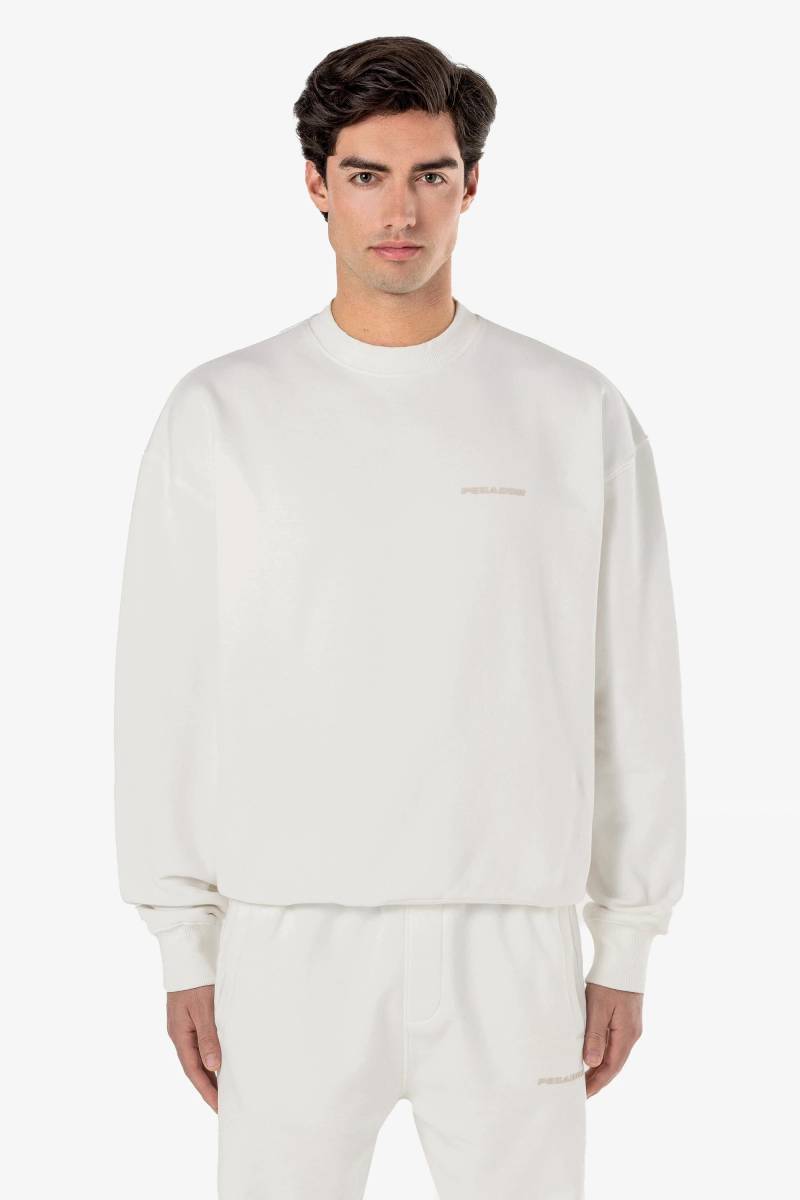 Logo Oversized Sweater Washed Warm White Gum von PEGADOR®