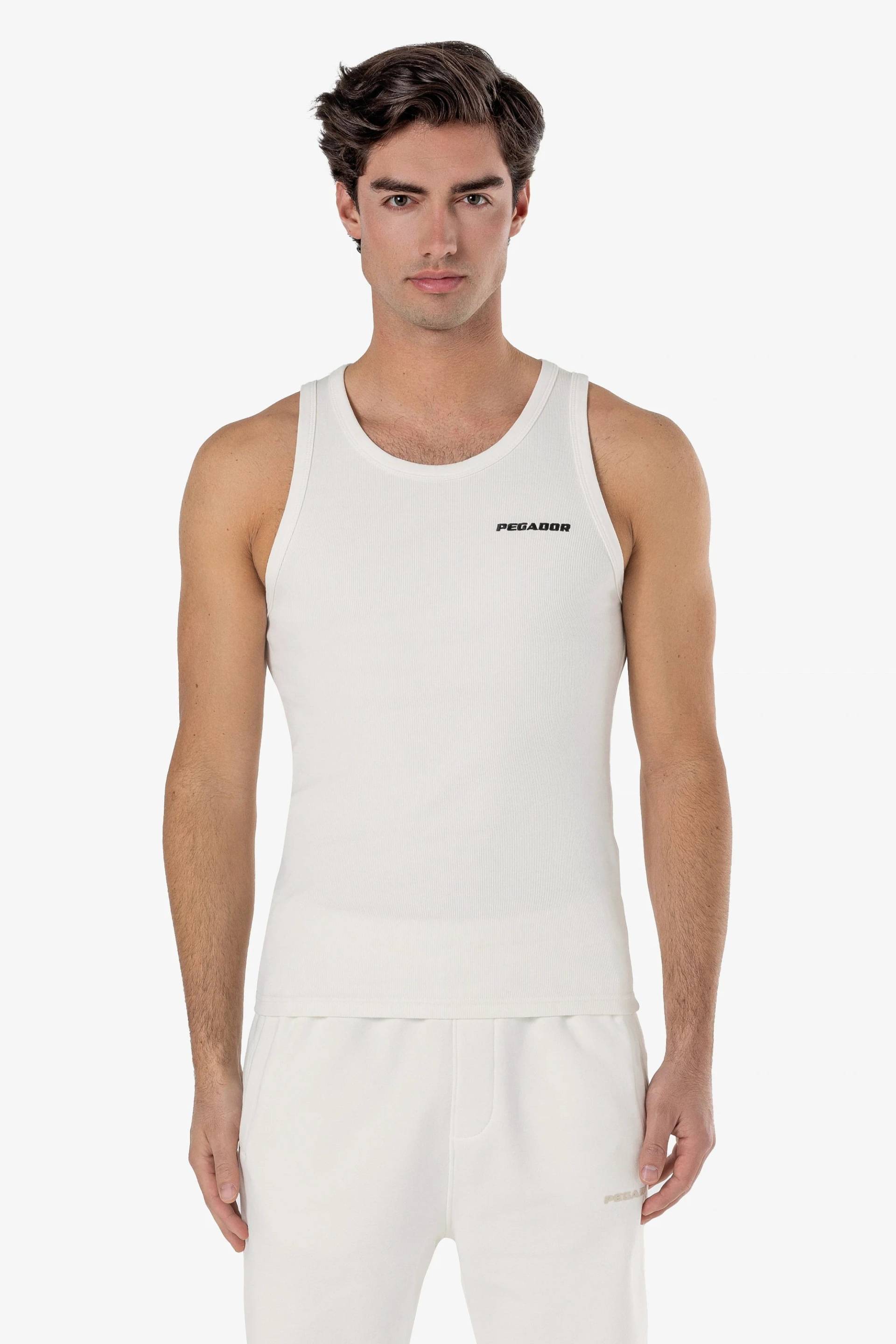 Logo Rib Undershirt Warm White von PEGADOR®