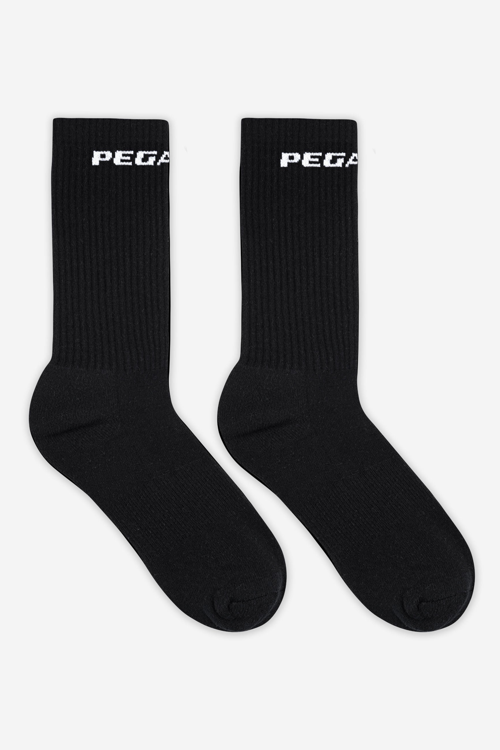 Logo Socks Black White von PEGADOR®