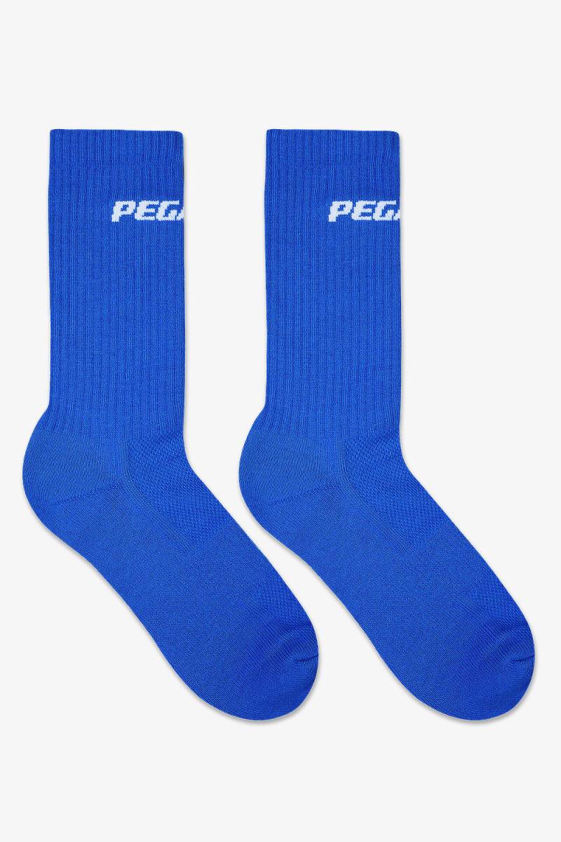 Logo Socks Deep Blue White von PEGADOR®
