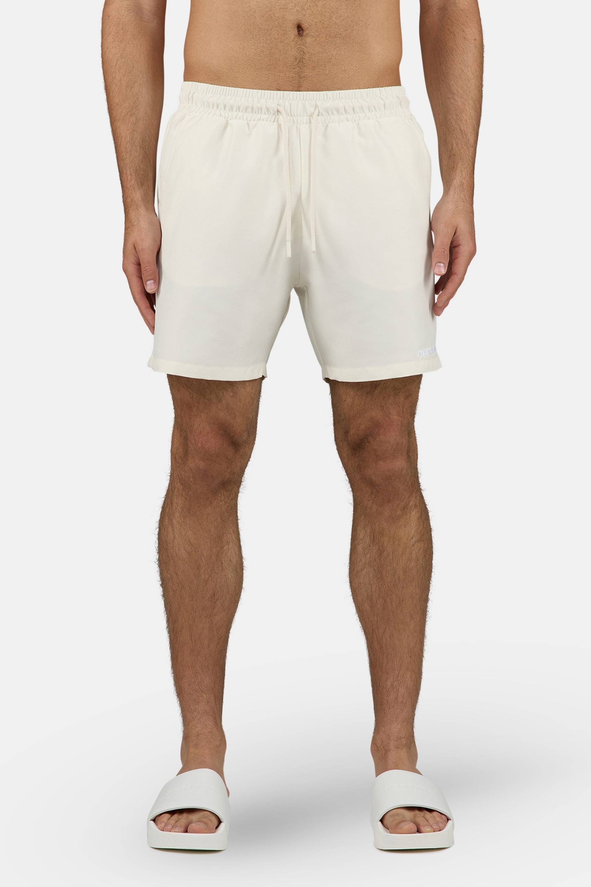 Logo Swim Shorts Unbleached White von PEGADOR®