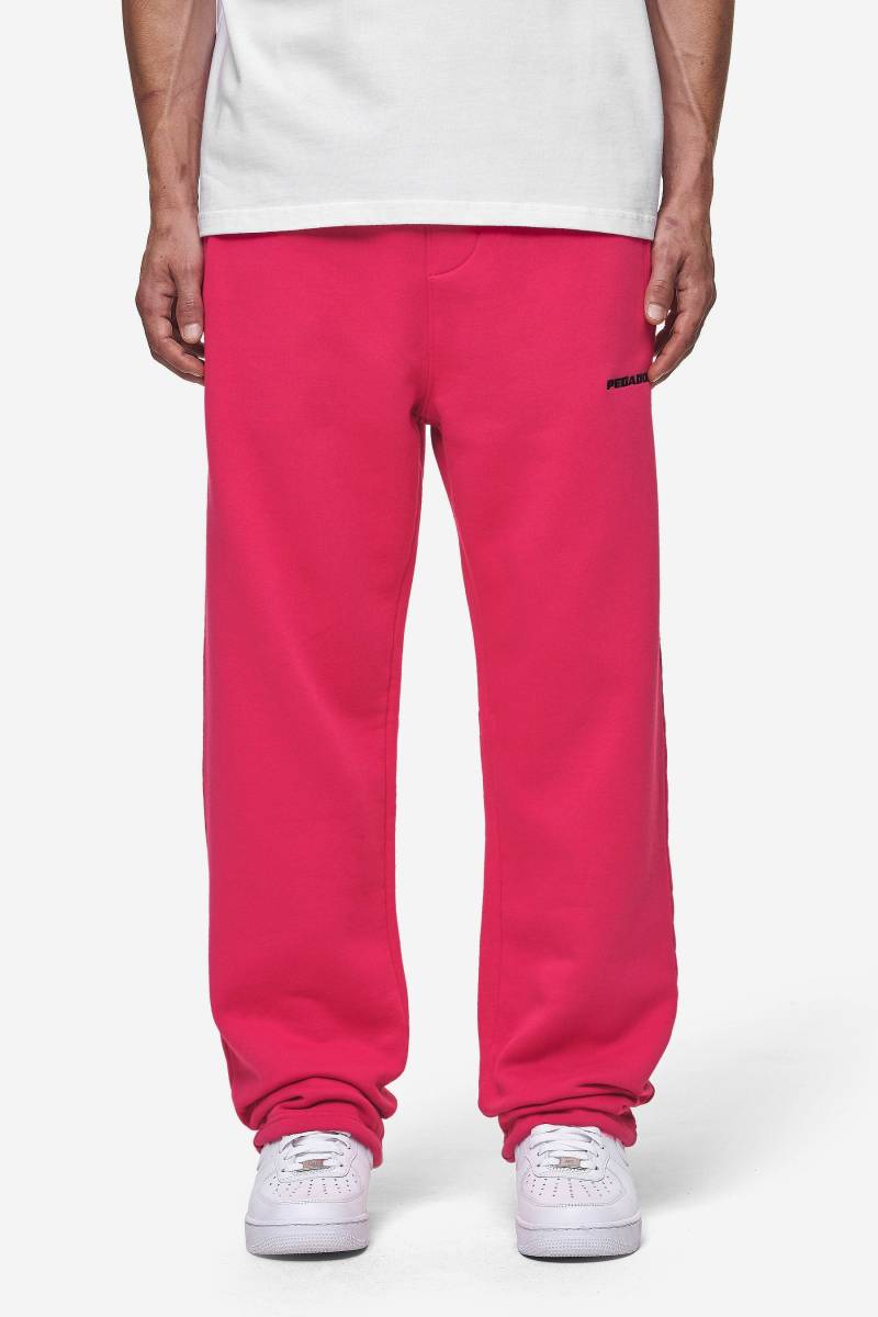 Logo Wide Sweat Pants Washed Virtual Pink von PEGADOR®