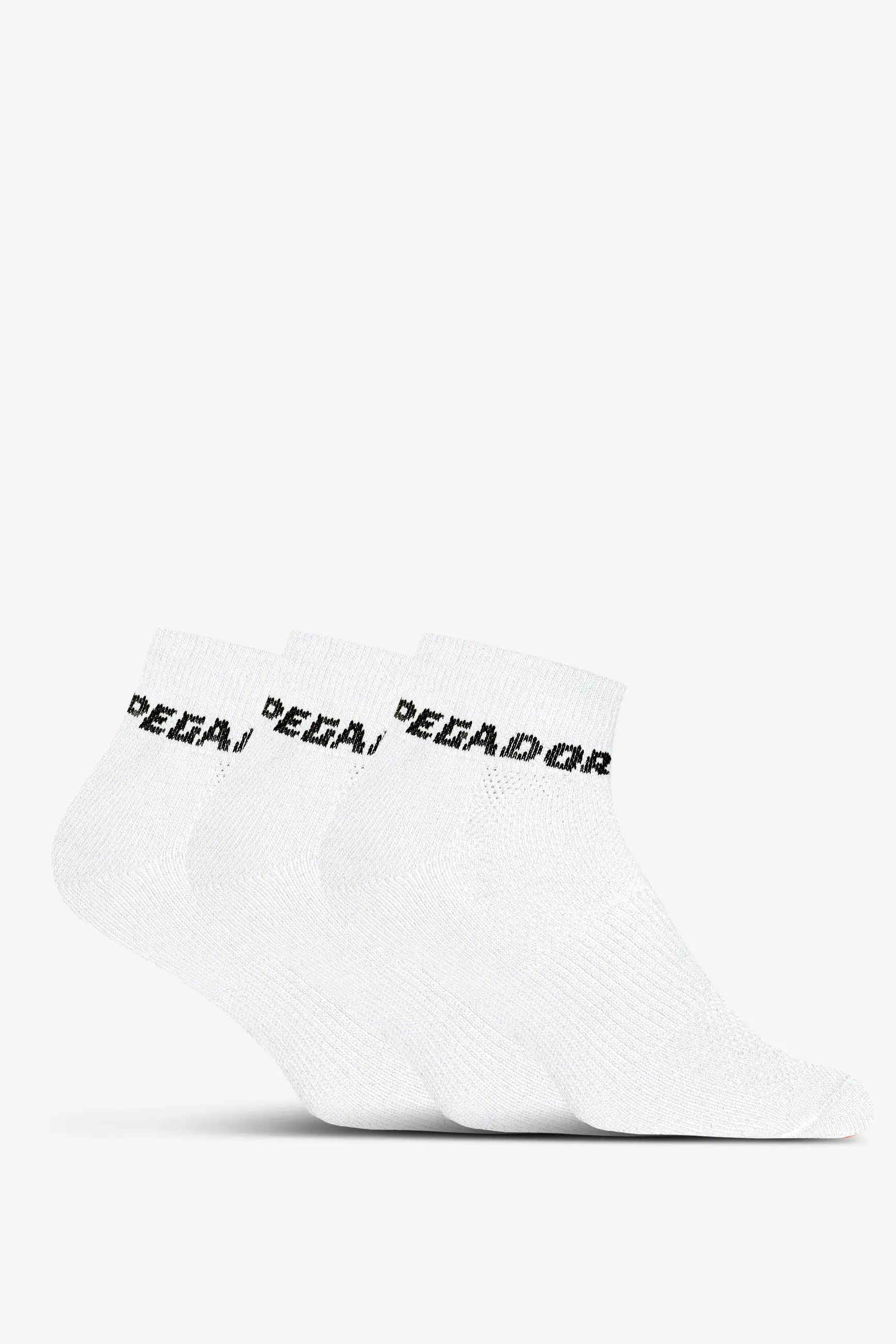 Low Socks 3-pack White Black von PEGADOR®