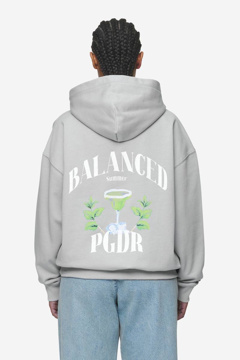 Lucia Oversized Hoodie Washed Sky Grey von PEGADOR®
