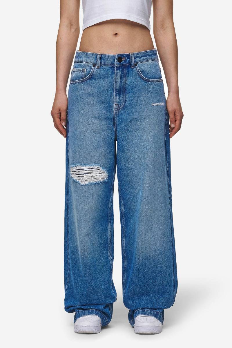 Mally Super Baggy Jeans Washed Blue von PEGADOR®