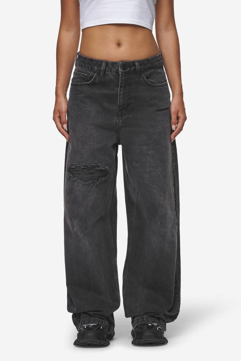 Mally Super Baggy Jeans Washed Deep Grey von PEGADOR®