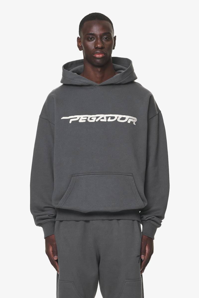 Manor Oversized Hoodie Washed Volcano Grey von PEGADOR®