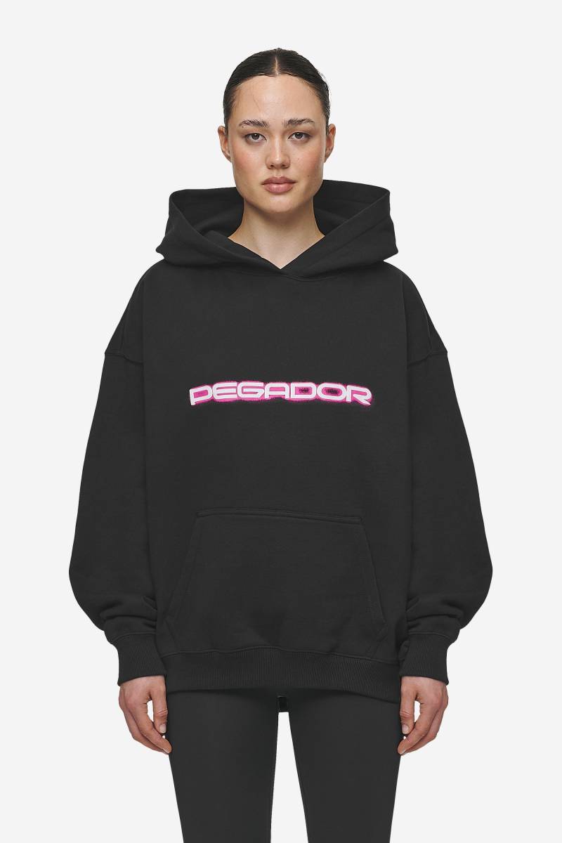 Mila Oversized Hoodie Washed Black von PEGADOR®