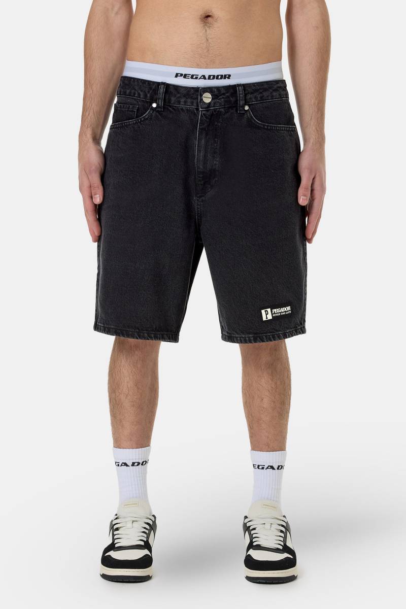 Moores Jeans Shorts Washed Black von PEGADOR®