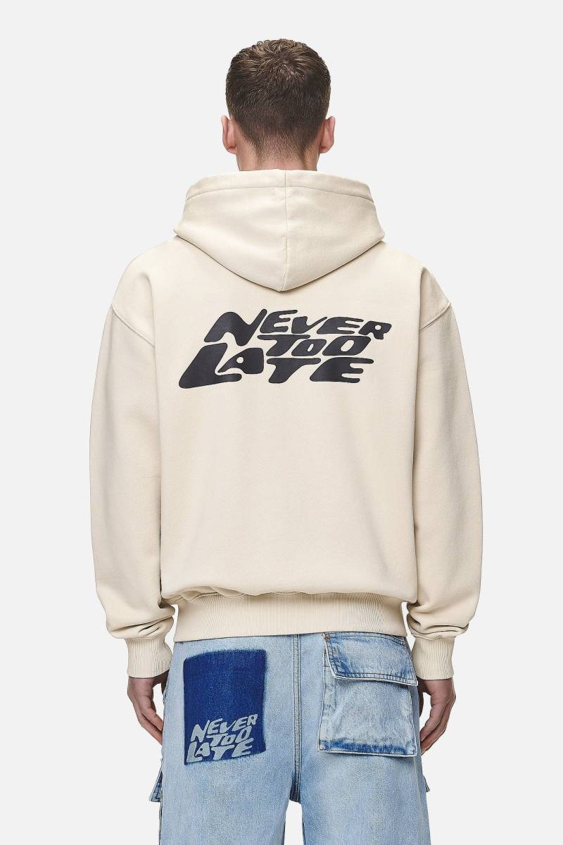 Narson Oversized Sweat Jacket Washed Desert Sand von PEGADOR®