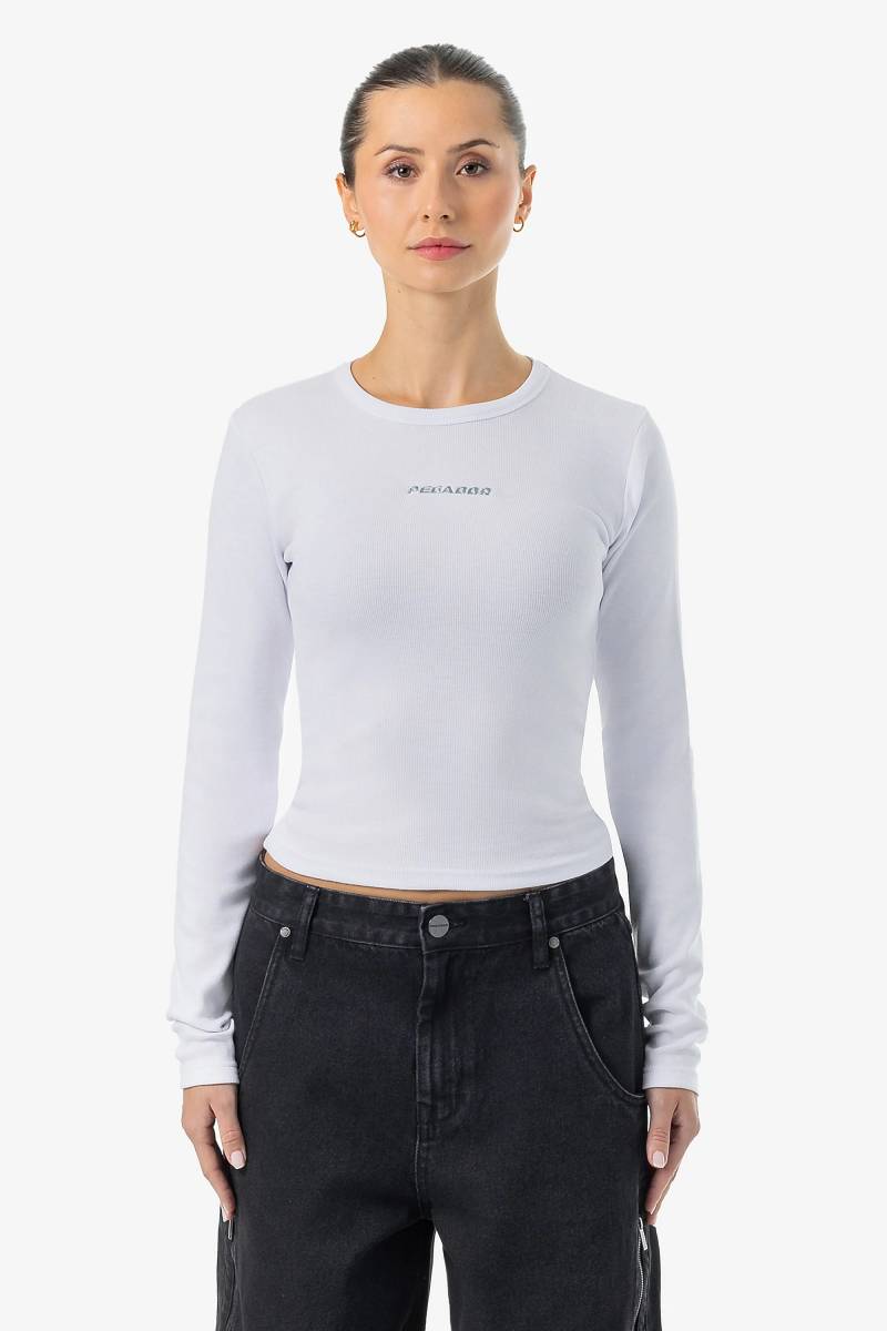 Nina Longsleeve White Light Grey von PEGADOR®
