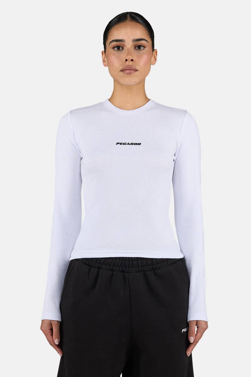 Nina Longsleeve White Black von PEGADOR®