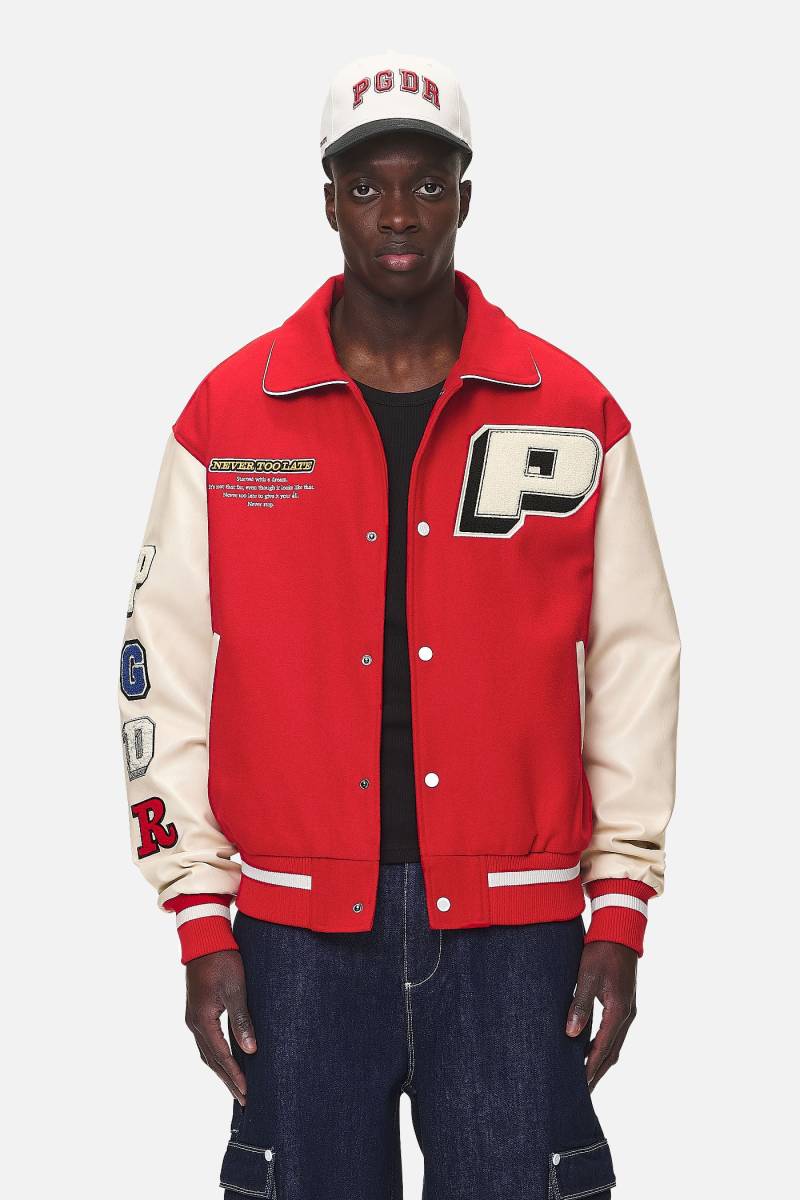 Oris Varsity Jacket Red Cream von PEGADOR®
