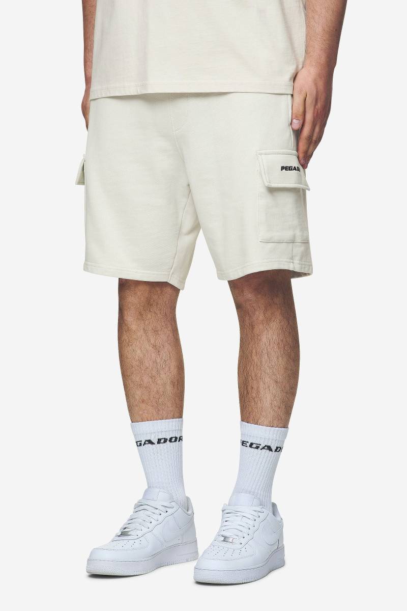 Otega Terry Cargo Shorts Washed Salty Cream von PEGADOR®