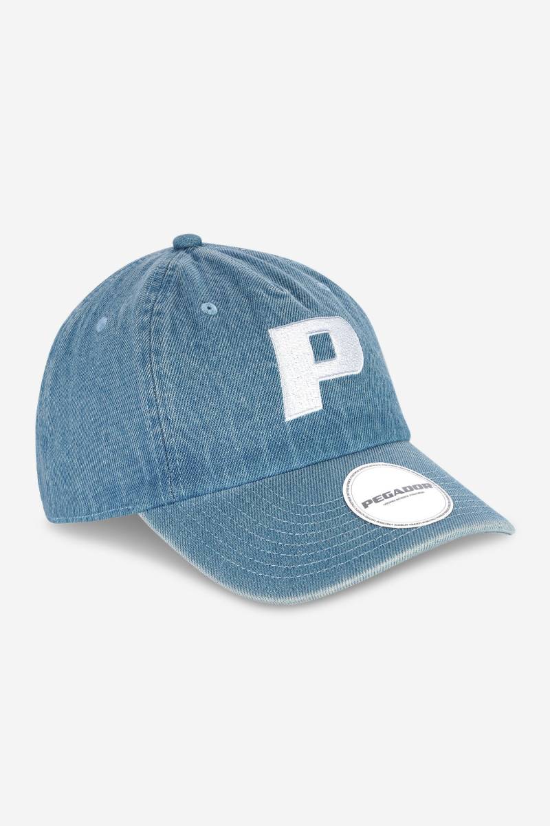 P Logo Denim Cap Baby Blue von PEGADOR®