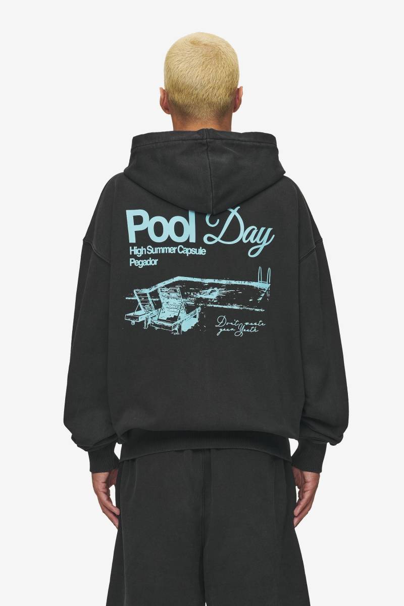 Patino Oversized Sweat Jacket Vintage Black von PEGADOR®