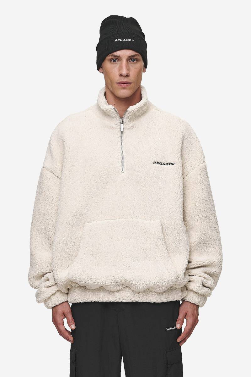 Puka Teddy Half Zip Sweater Light Beige von PEGADOR®