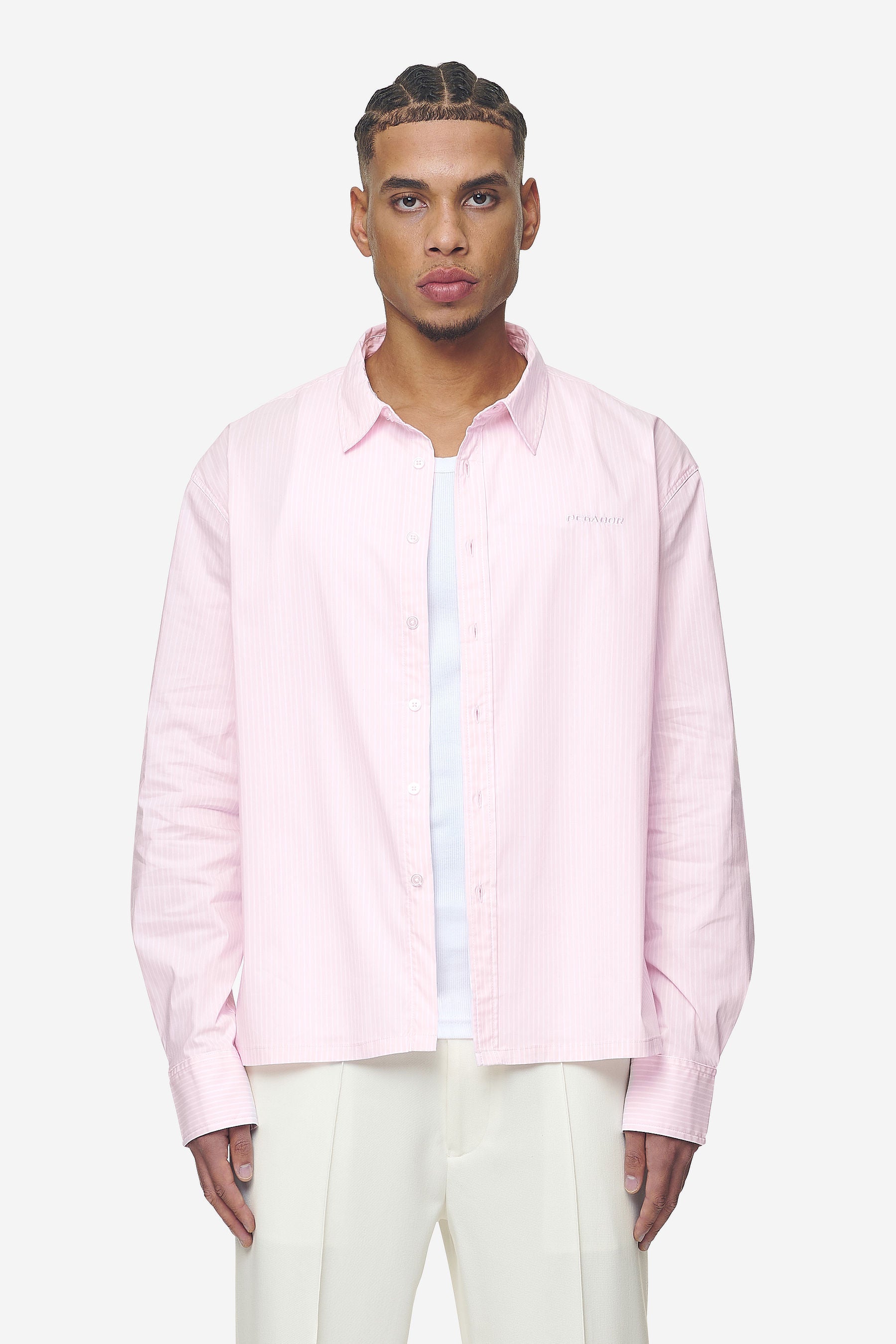 Raton Oversized Longsleeve Shirt Bubblegum White von PEGADOR®
