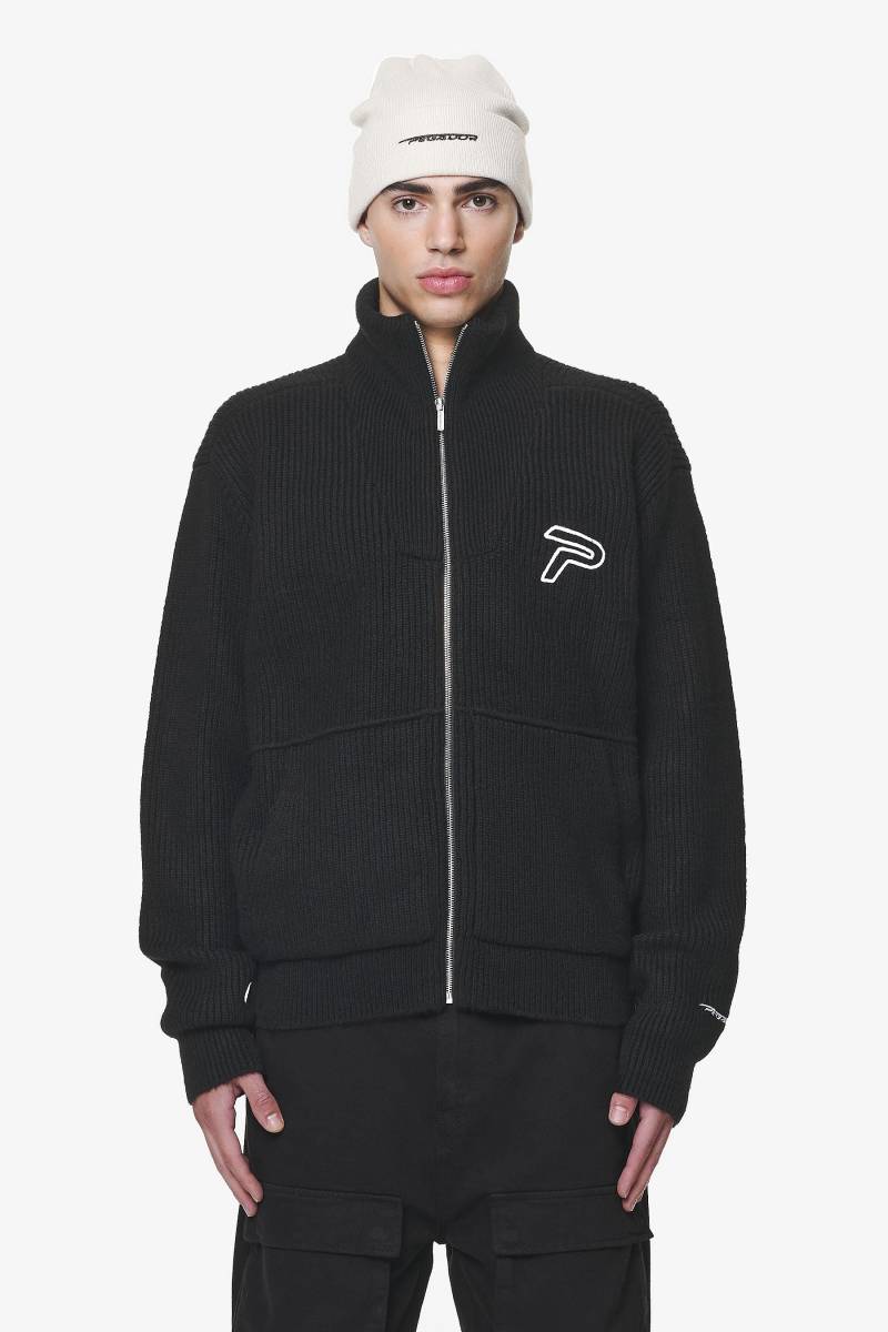 Riggo Heavy Knit Jacket Black von PEGADOR®