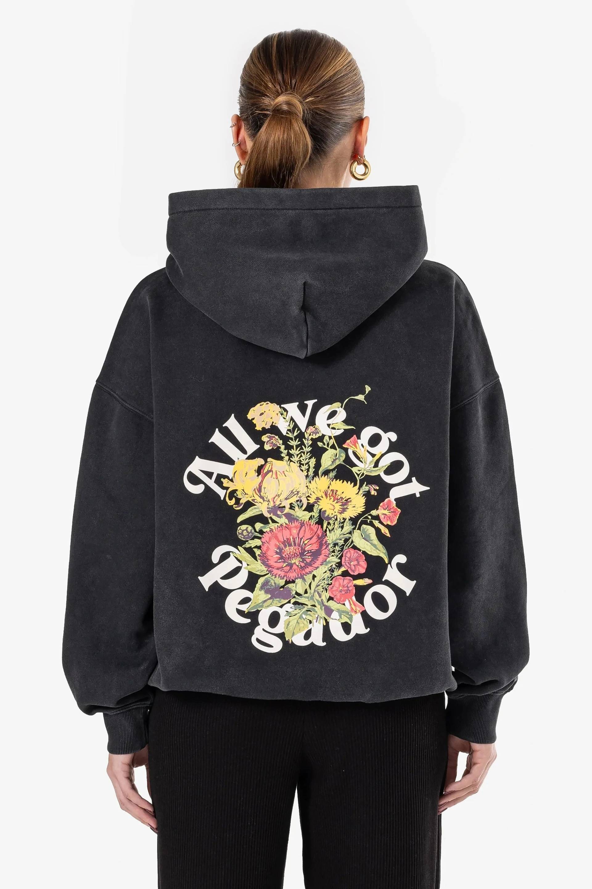 Rita Oversized Hoodie Vintage Black von PEGADOR®
