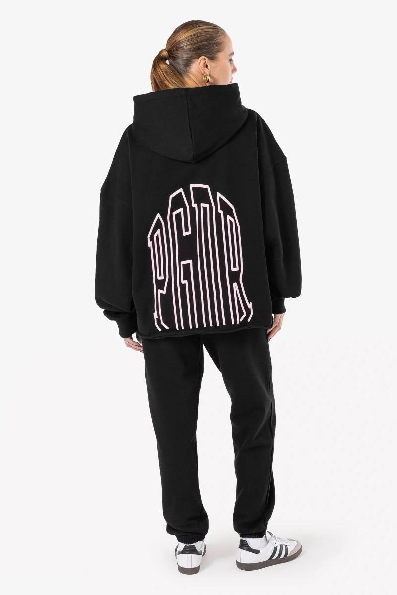 Rutty Super Oversized Hoodie Washed Black von PEGADOR®