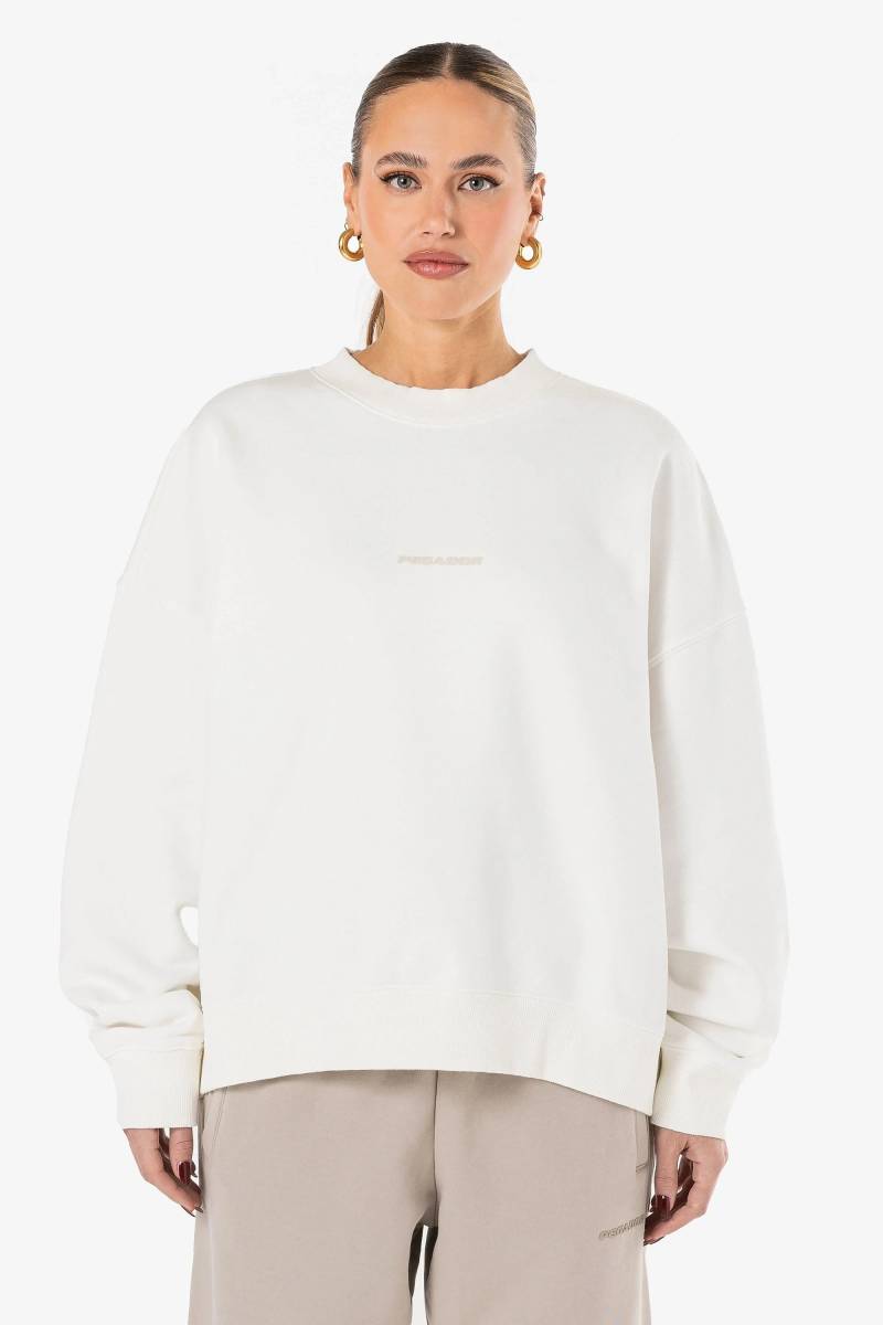 Sela Oversized Sweater Washed Warm White Gum von PEGADOR®