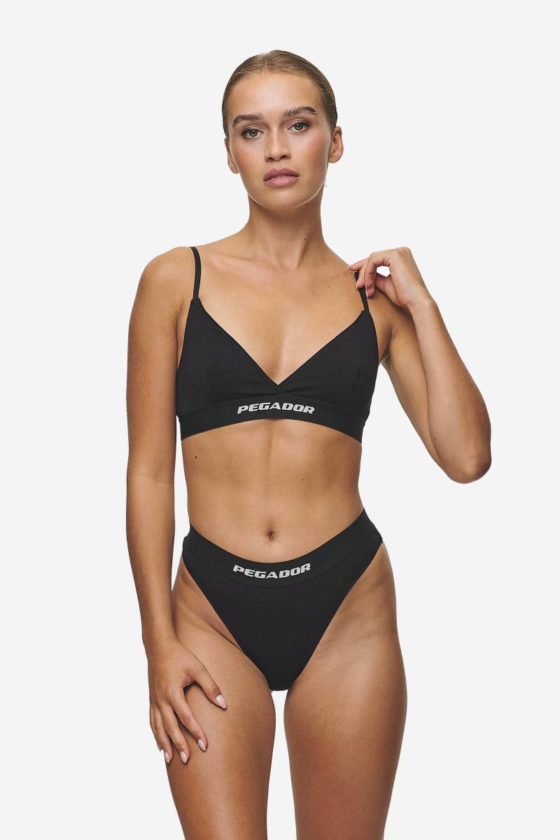 Senya Triangle Bralette Black White von PEGADOR®