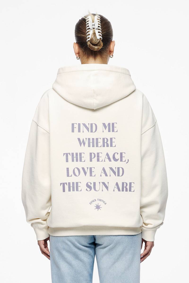 Siena Oversized Hoodie Vintage Washed Unbleached von PEGADOR®