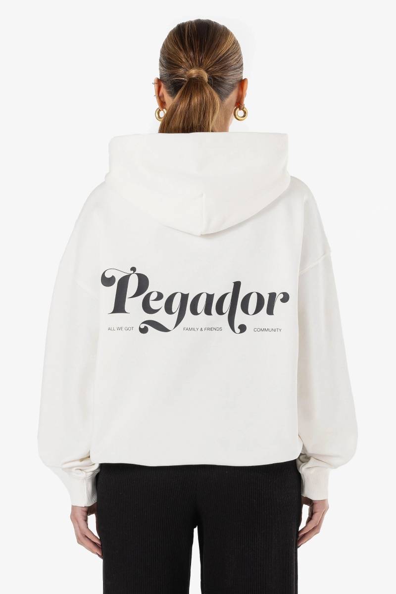 Sienna Oversized Hoodie Washed Warm White von PEGADOR®