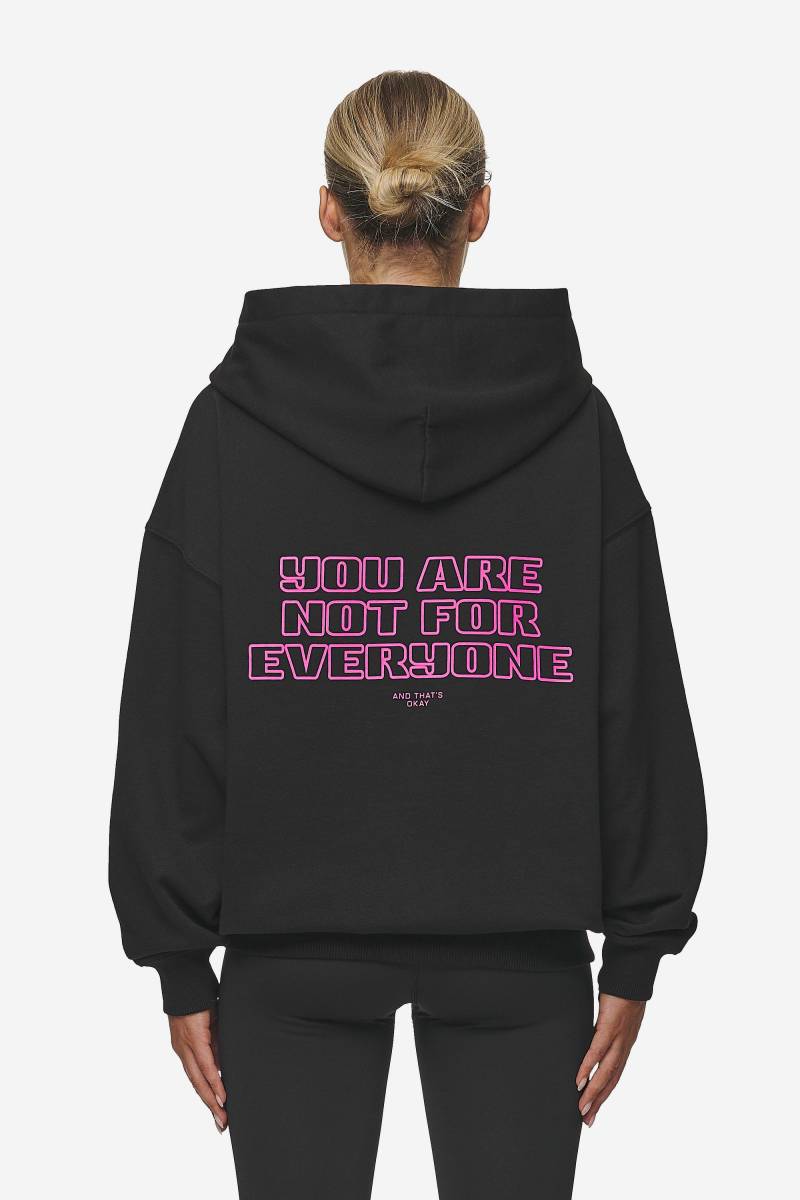 Skyla Oversized Sweat Jacket Heavy Washed Black von PEGADOR®