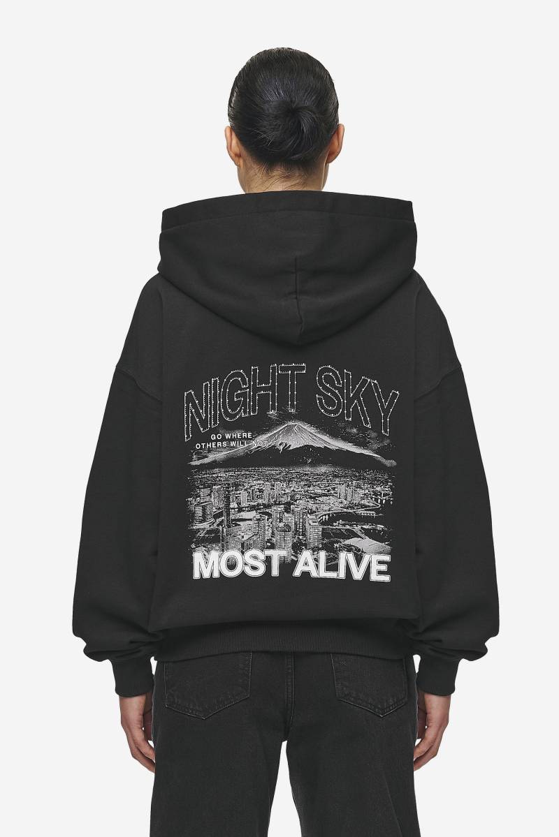 Sonia Oversized Hoodie Washed Black von PEGADOR®