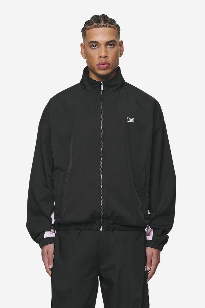 Stow Boxy Track Jacket Black Bubblegum von PEGADOR®